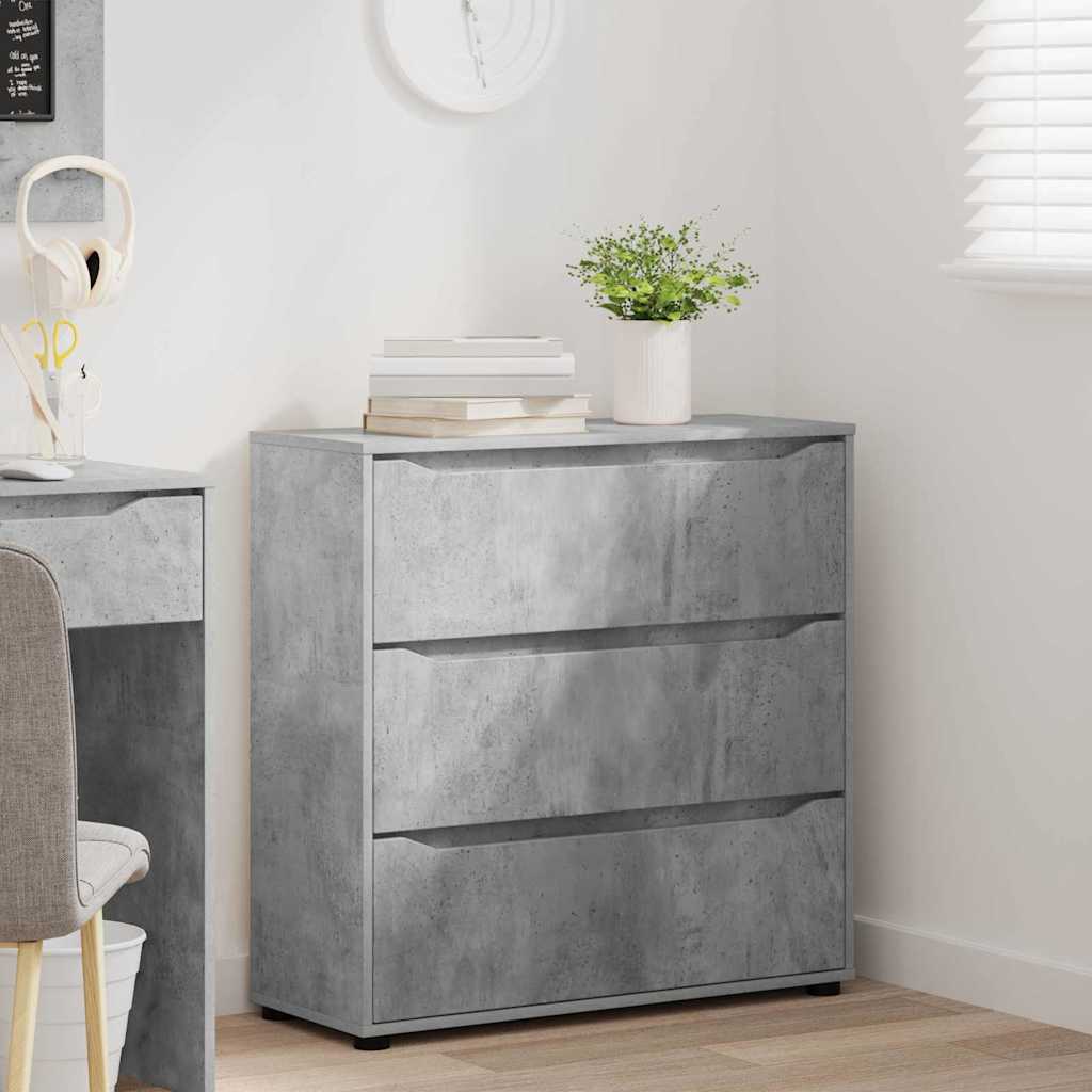 Oppbevaringsskap Betonggrå 80 x 31 x 81 cm Konstruert tre