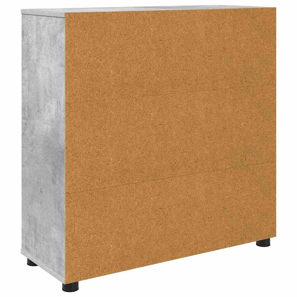 Oppbevaringsskap Betonggrå 80 x 31 x 81 cm Konstruert tre