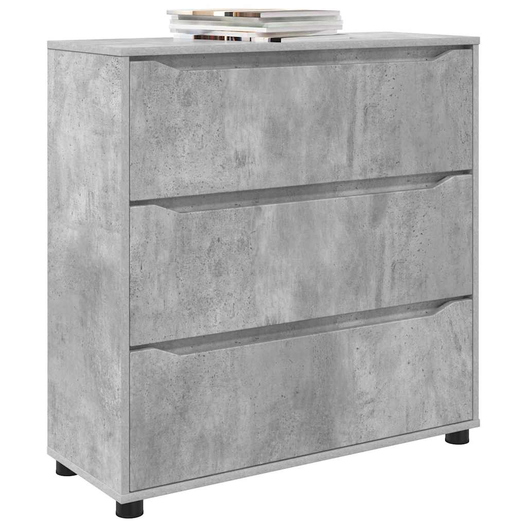 Oppbevaringsskap Betonggrå 80 x 31 x 81 cm Konstruert tre