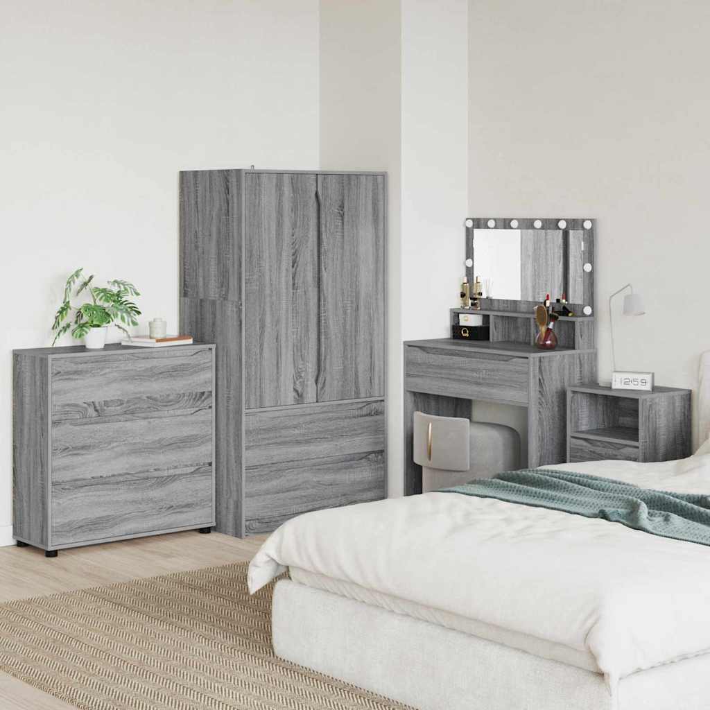 Oppbevaringsskap Grå Sonoma 80 x 31 x 81 cm Konstruert tre