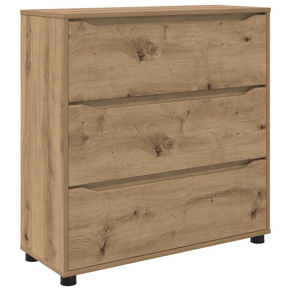 Oppbevaringsskap 80 x 31 x 81 cm Konstruert tre Artisan Eik