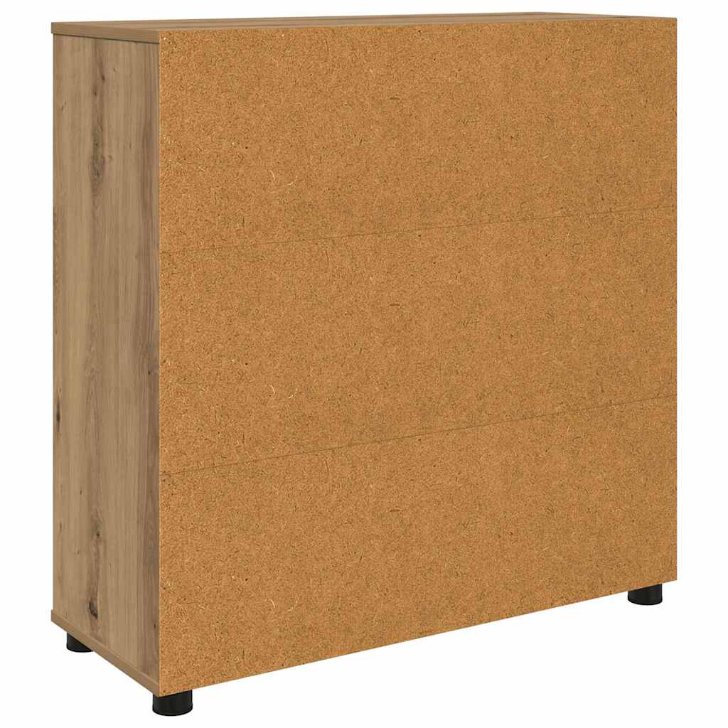 Oppbevaringsskap 80 x 31 x 81 cm Konstruert tre Artisan Eik