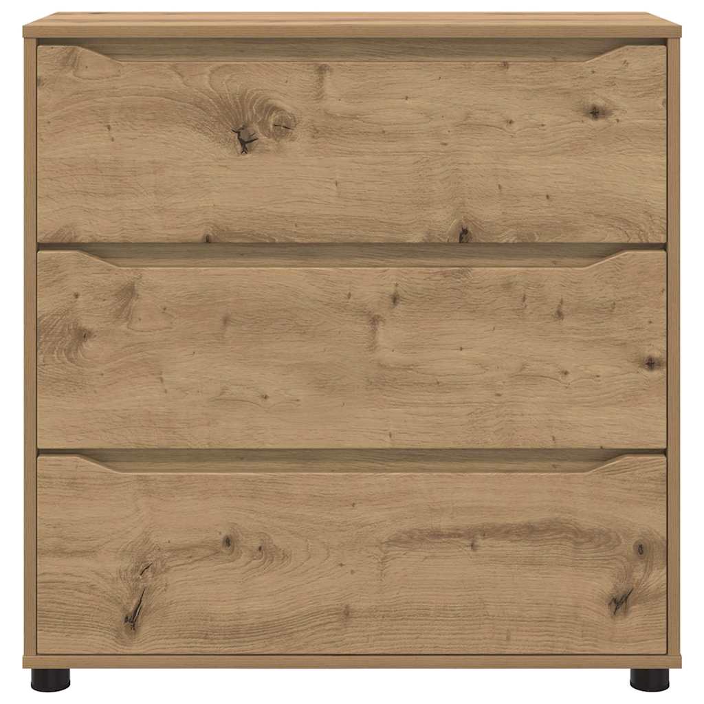 Oppbevaringsskap 80 x 31 x 81 cm Konstruert tre Artisan Eik