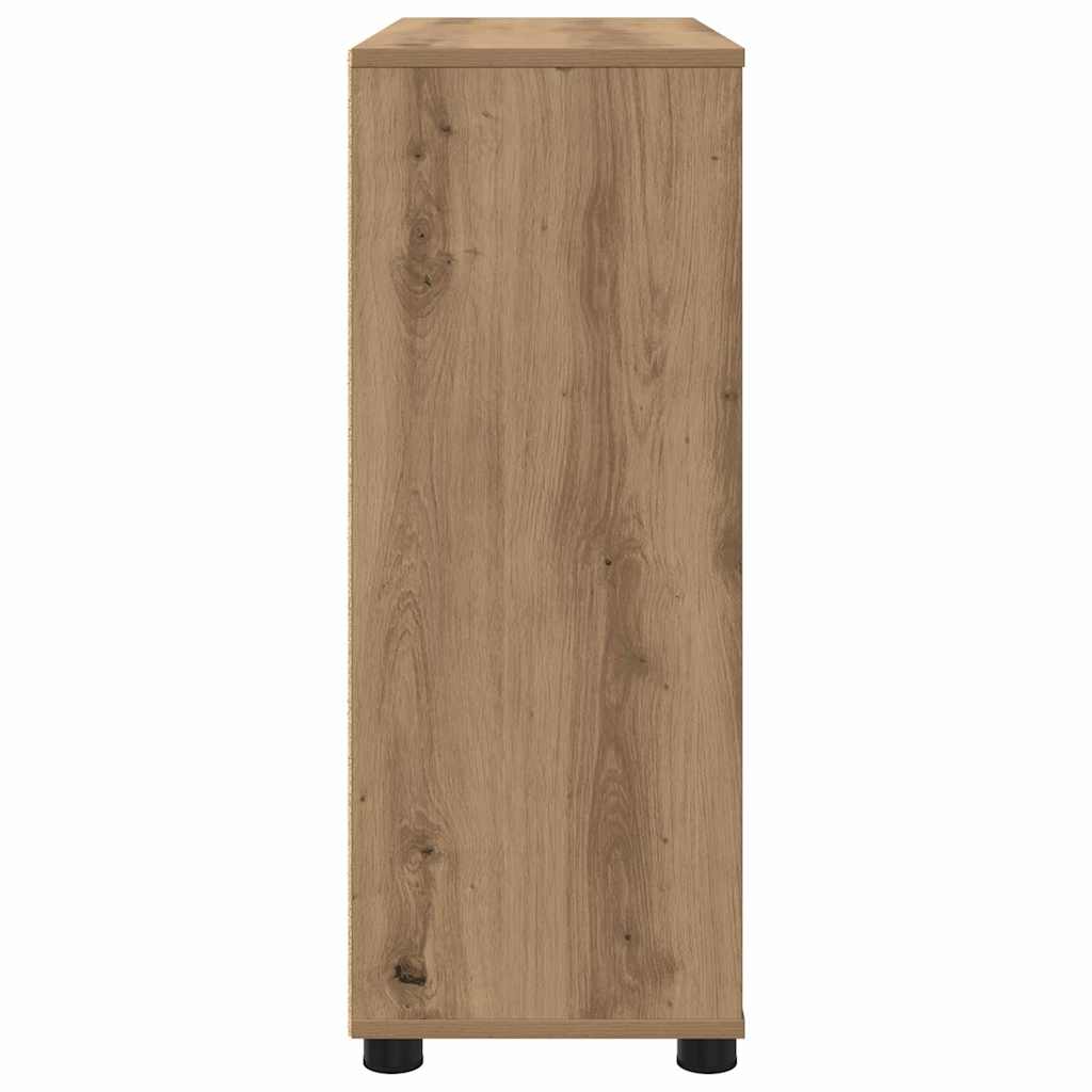 Oppbevaringsskap 80 x 31 x 81 cm Konstruert tre Artisan Eik