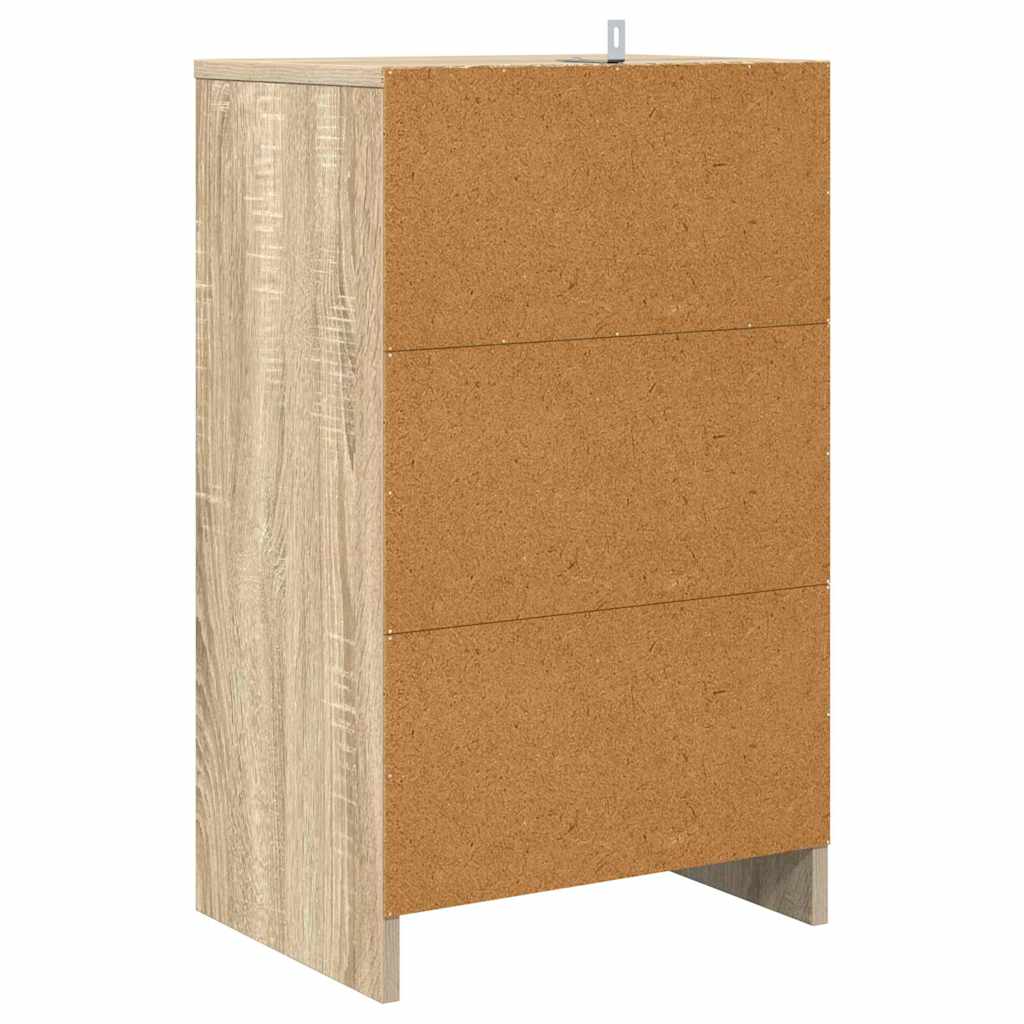 Nattbord 2 pcs Sonoma eik 40 x 30 x 467 cm Konstruert tre