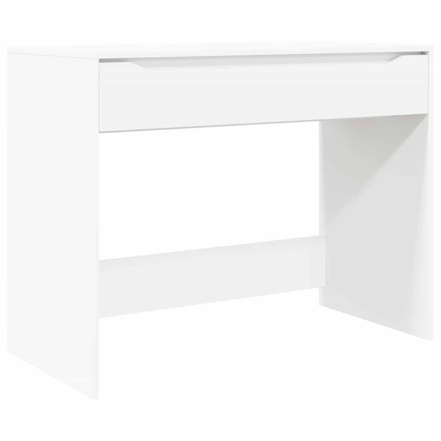 Skrivebord med skuff Hvit 100 x 50 x 78 cm Konstruert tre