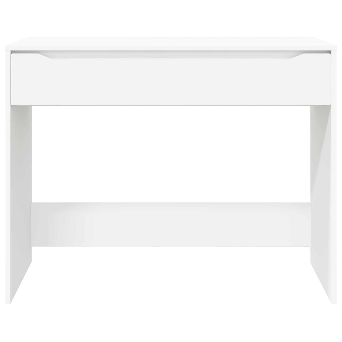 Skrivebord med skuff Hvit 100 x 50 x 78 cm Konstruert tre