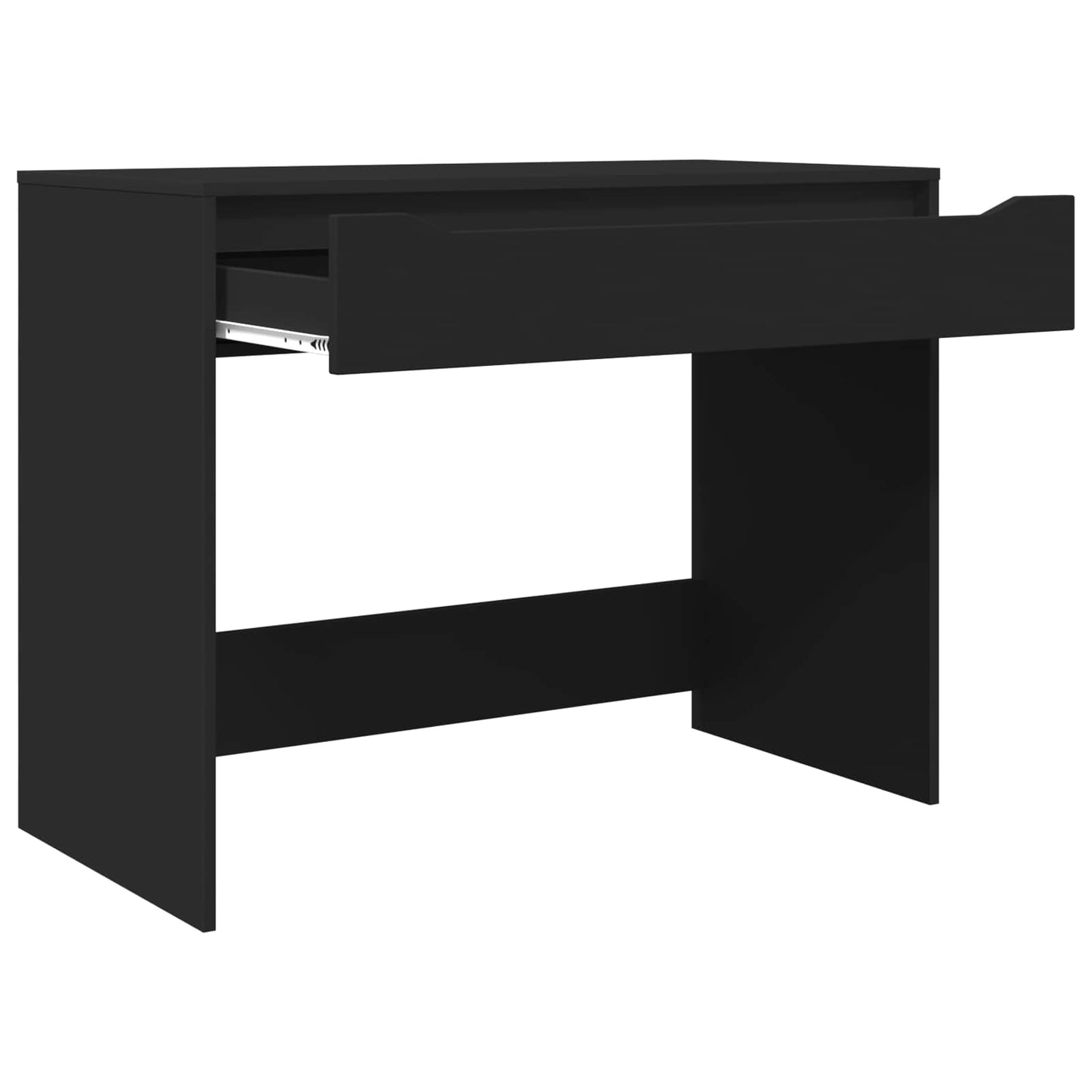 Skrivebord med skuff Svart 100 x 50 x 78 cm Konstruert tre