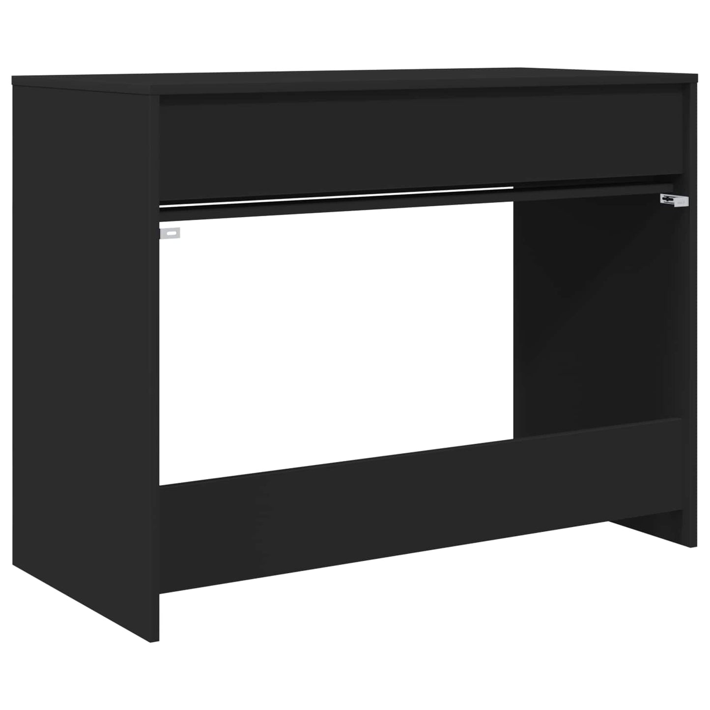 Skrivebord med skuff Svart 100 x 50 x 78 cm Konstruert tre