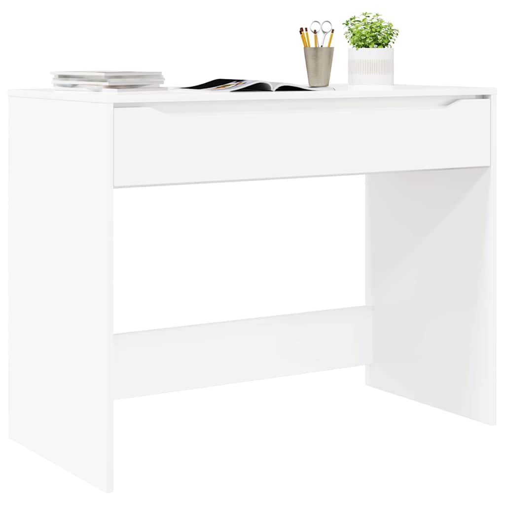 Skrivebord Høgglans Hvit 100 x 50 x 78 cm Konstruert tre