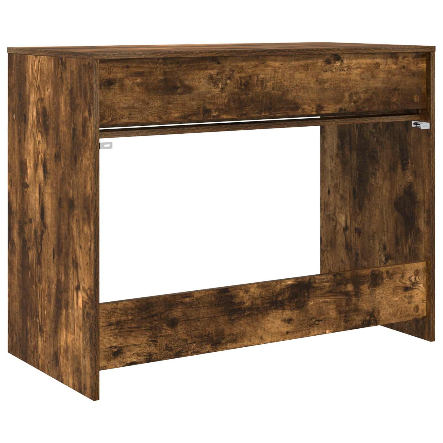 Skrivebord med skuff Røkt Eik 100 x 50 x 78 cm Konstruert tre