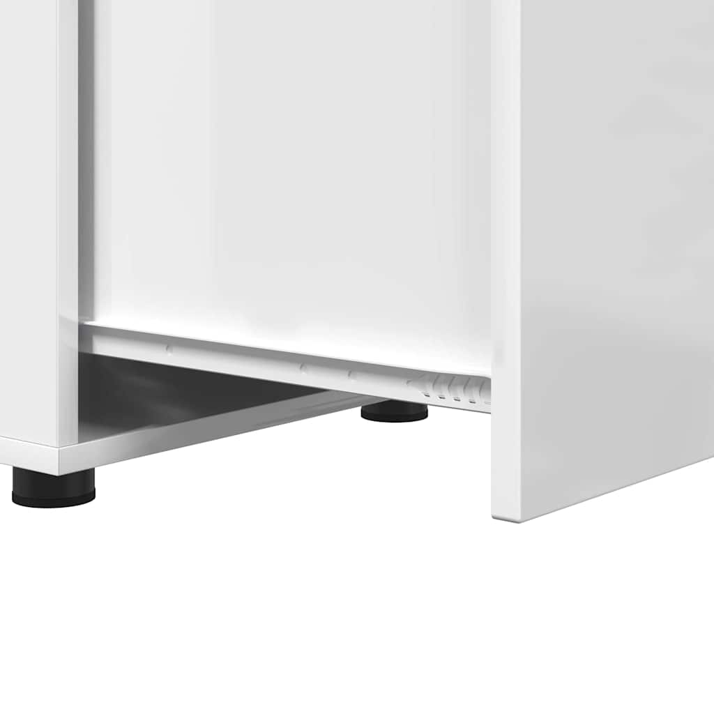 Baderomsskap Høyglanset hvit 40,5 x 40 x 44 cm Konstruert tre