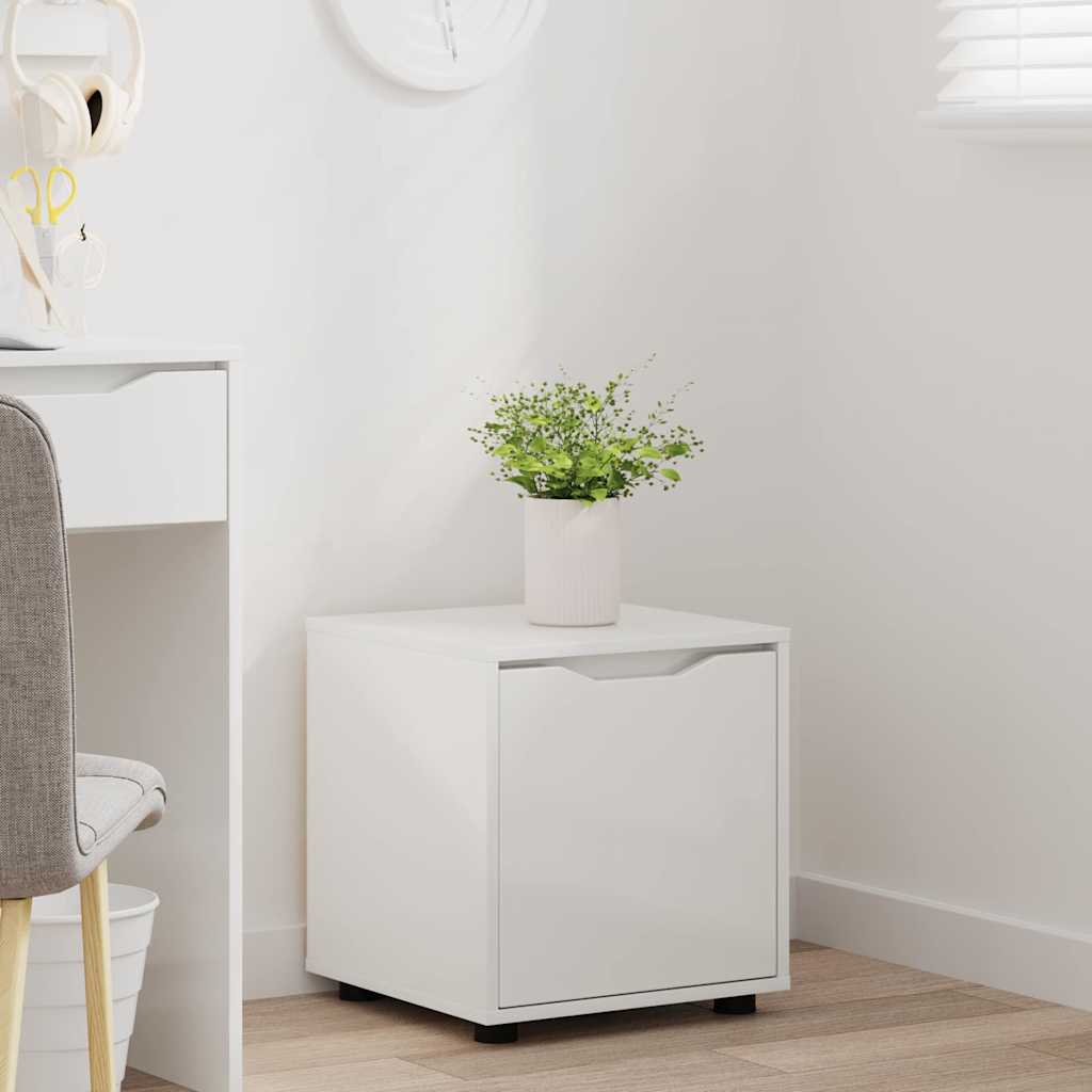 Baderomsskap Høyglanset hvit 40,5 x 40 x 44 cm Konstruert tre