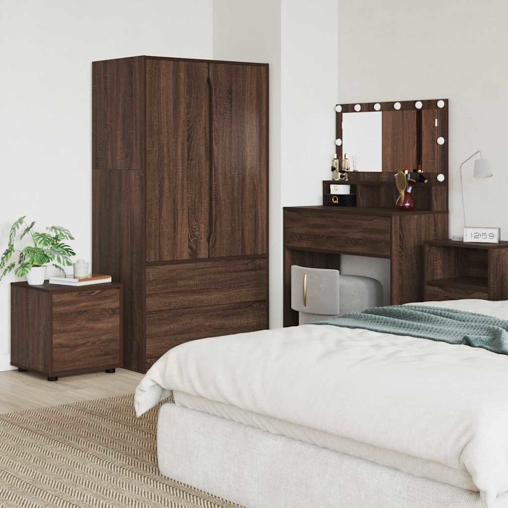 Baderomsskap Brun Eik 40,5 x 40 x 44 cm Konstruert tre