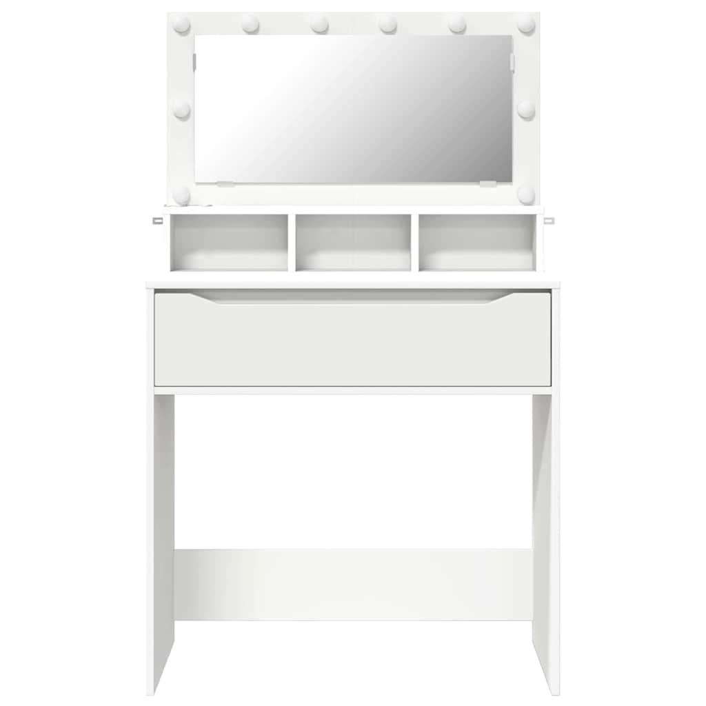 Soverom sminkebord Hvit 80 x 39,6 x 135 cm Konstruert tre