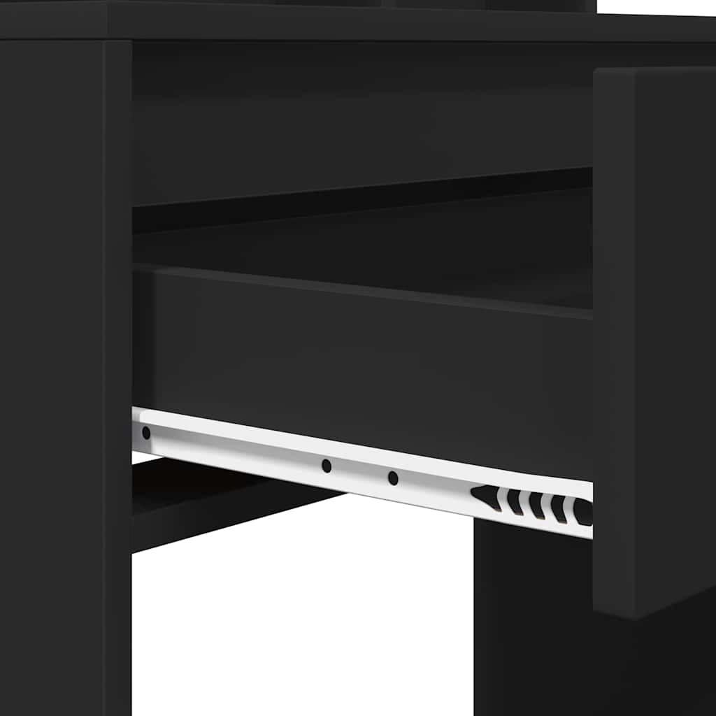 Soverom sminkebord Svart 80 x 39,6 x 135 cm Konstruert tre