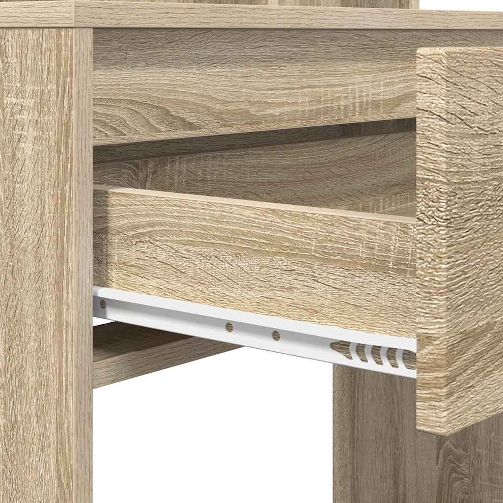 Soverom sminkebord Sonoma eik 80 x 39,6 x 135 cm Konstruert tre