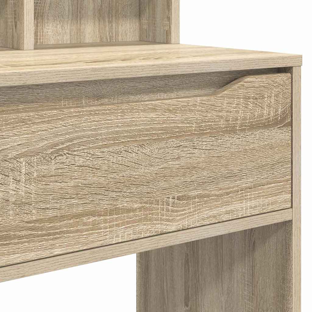 Soverom sminkebord Sonoma eik 80 x 39,6 x 135 cm Konstruert tre