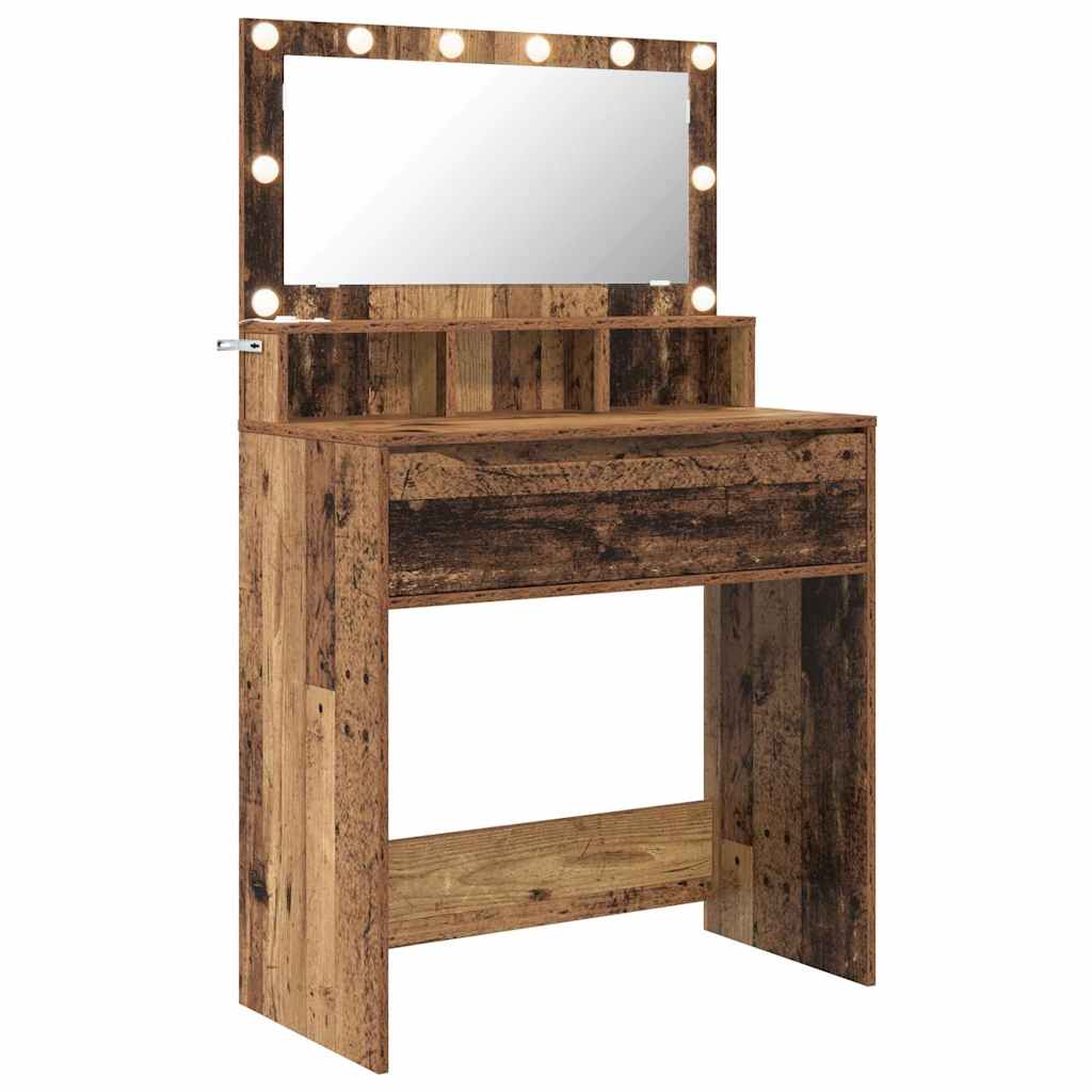 Soverom sminkebord Gamle tre 80 x 39,6 x 135 cm Konstruert tre