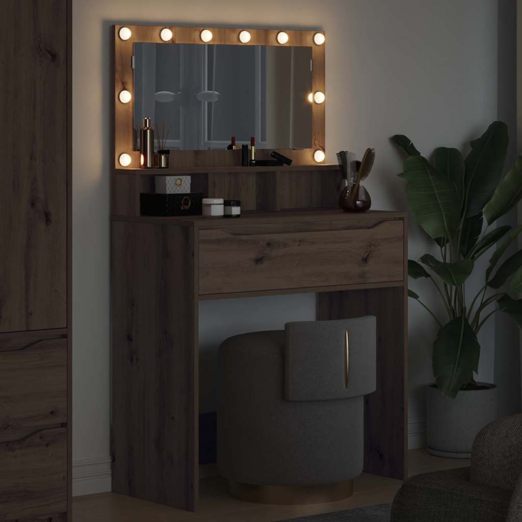 Soverom sminkebord med skuff Artisan Eik 80 x 39,6 x 135 cm