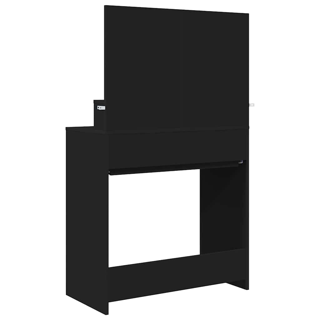 Soverom sminkebord Svart 80 x 39,6 x 135 cm Konstruert tre