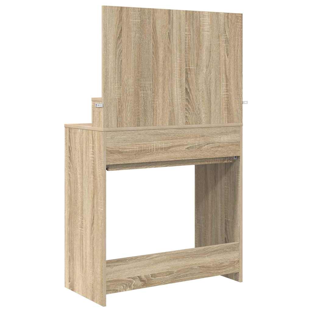 Soverom sminkebord Sonoma eik 80 x 39,6 x 135 cm Konstruert tre