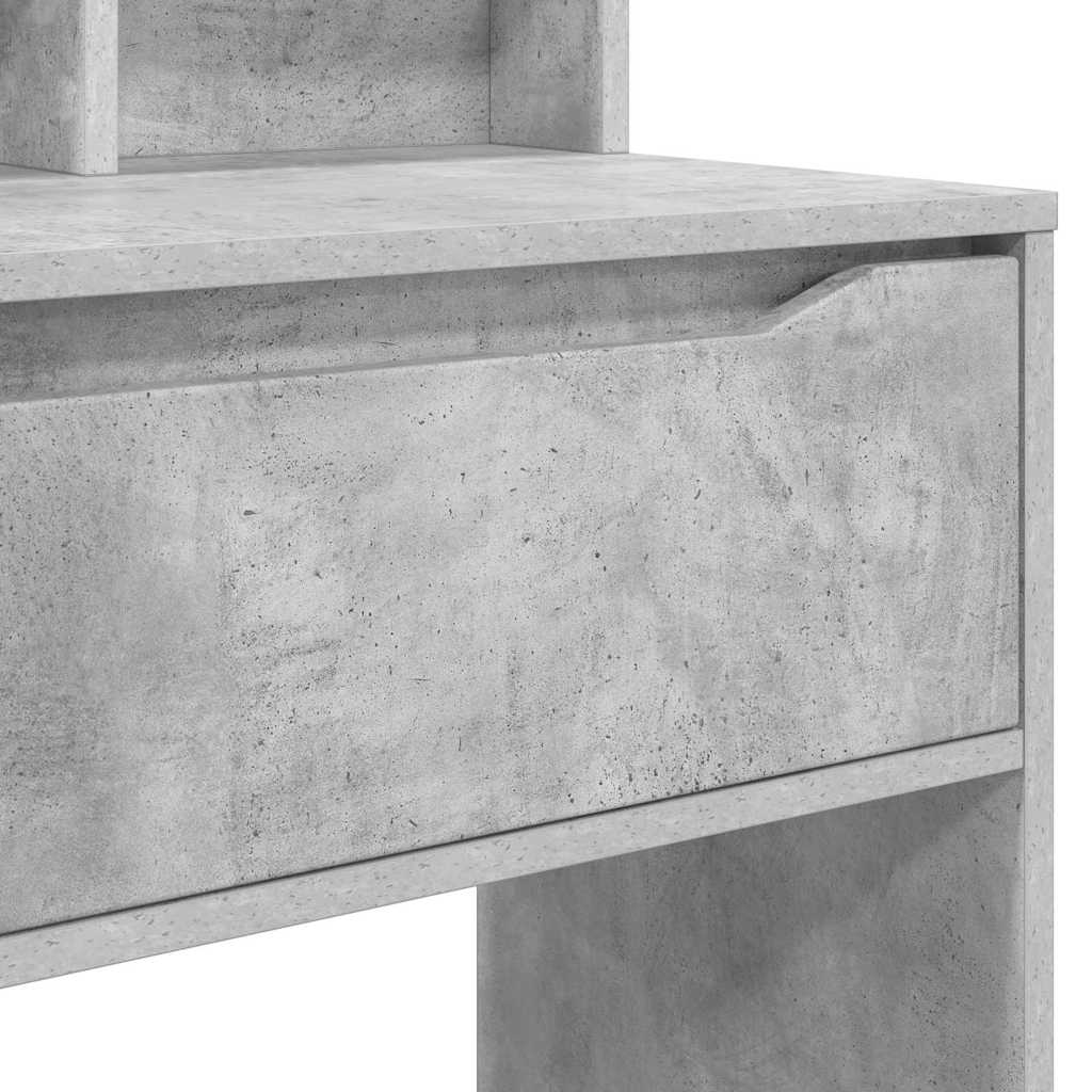 Soverom sminkebord Betonggrå 80 x 39,6 x 135 cm Konstruert tre