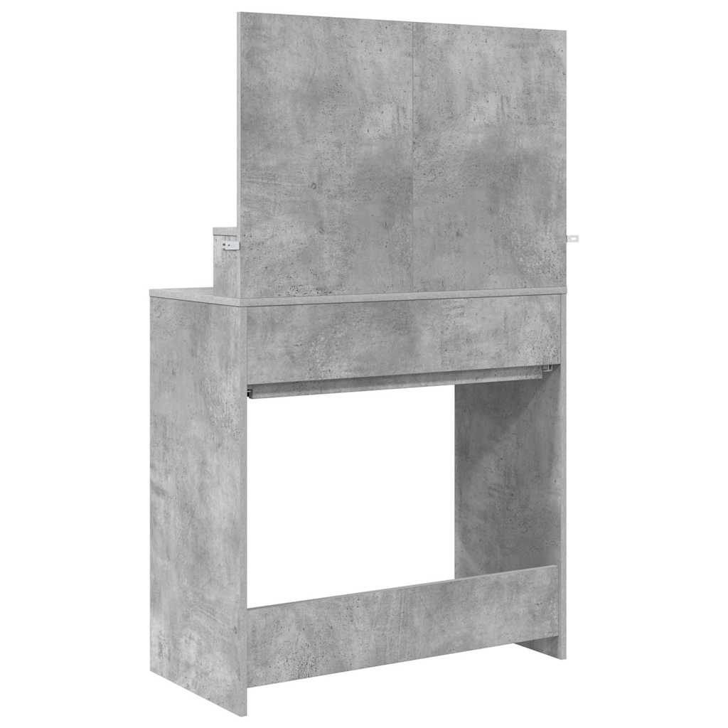 Soverom sminkebord Betonggrå 80 x 39,6 x 135 cm Konstruert tre