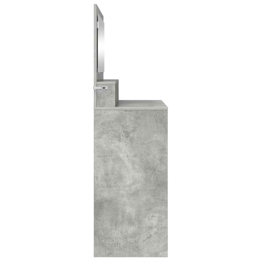 Soverom sminkebord Betonggrå 80 x 39,6 x 135 cm Konstruert tre