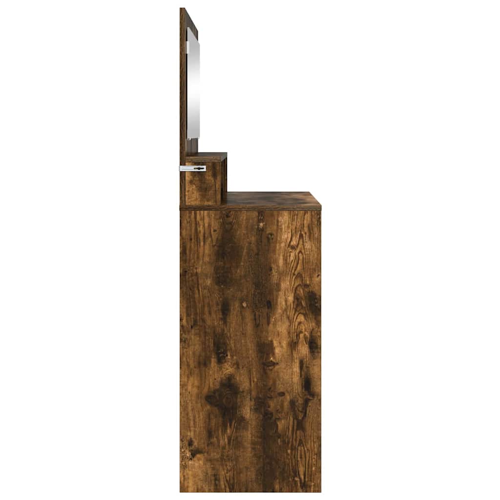 Soverom sminkebord Røkt eik 80 x 39,6 x 135 cm Konstruert tre