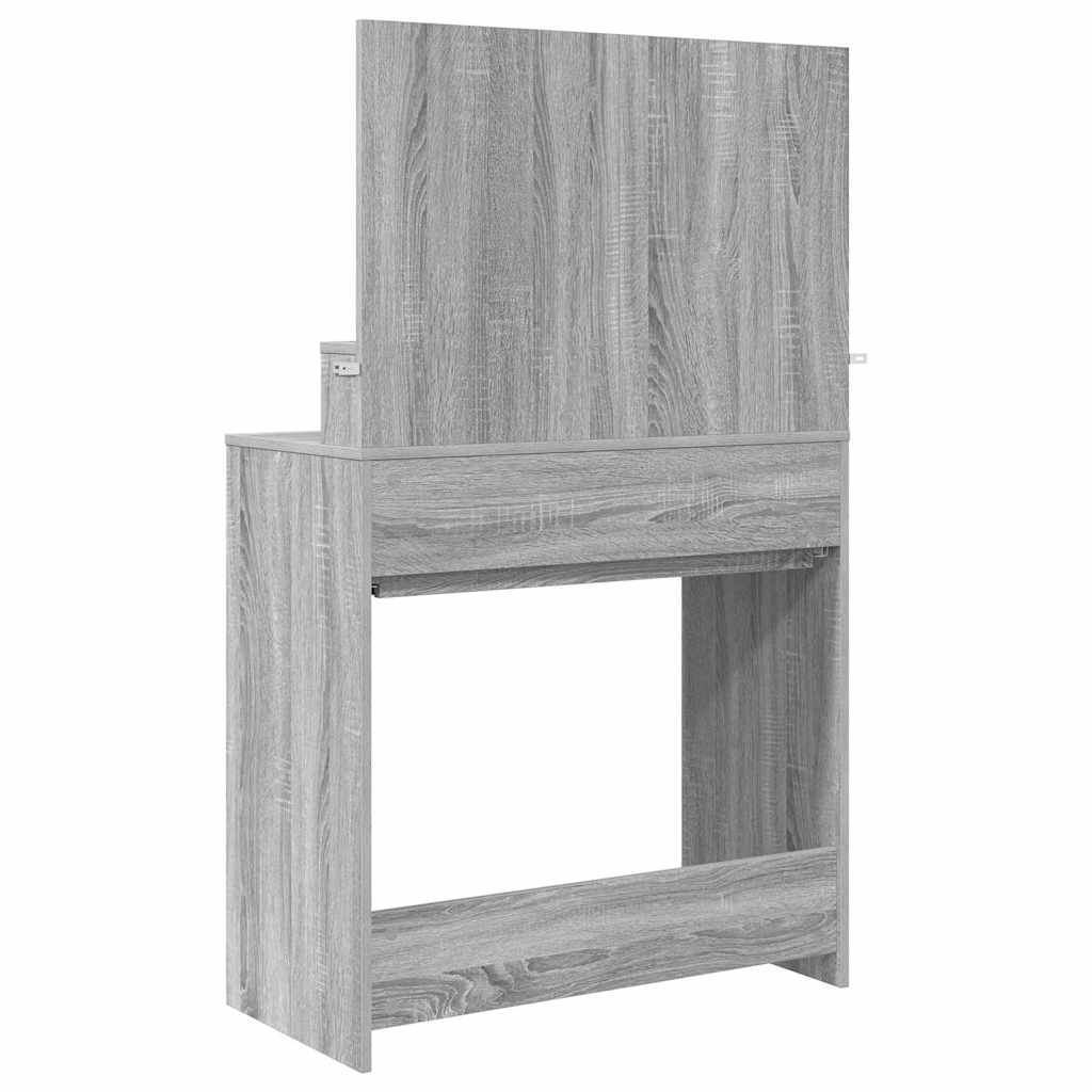 Soverom sminkebord Grå Sonoma 80 x 39,6 x 135 cm Konstruert tre