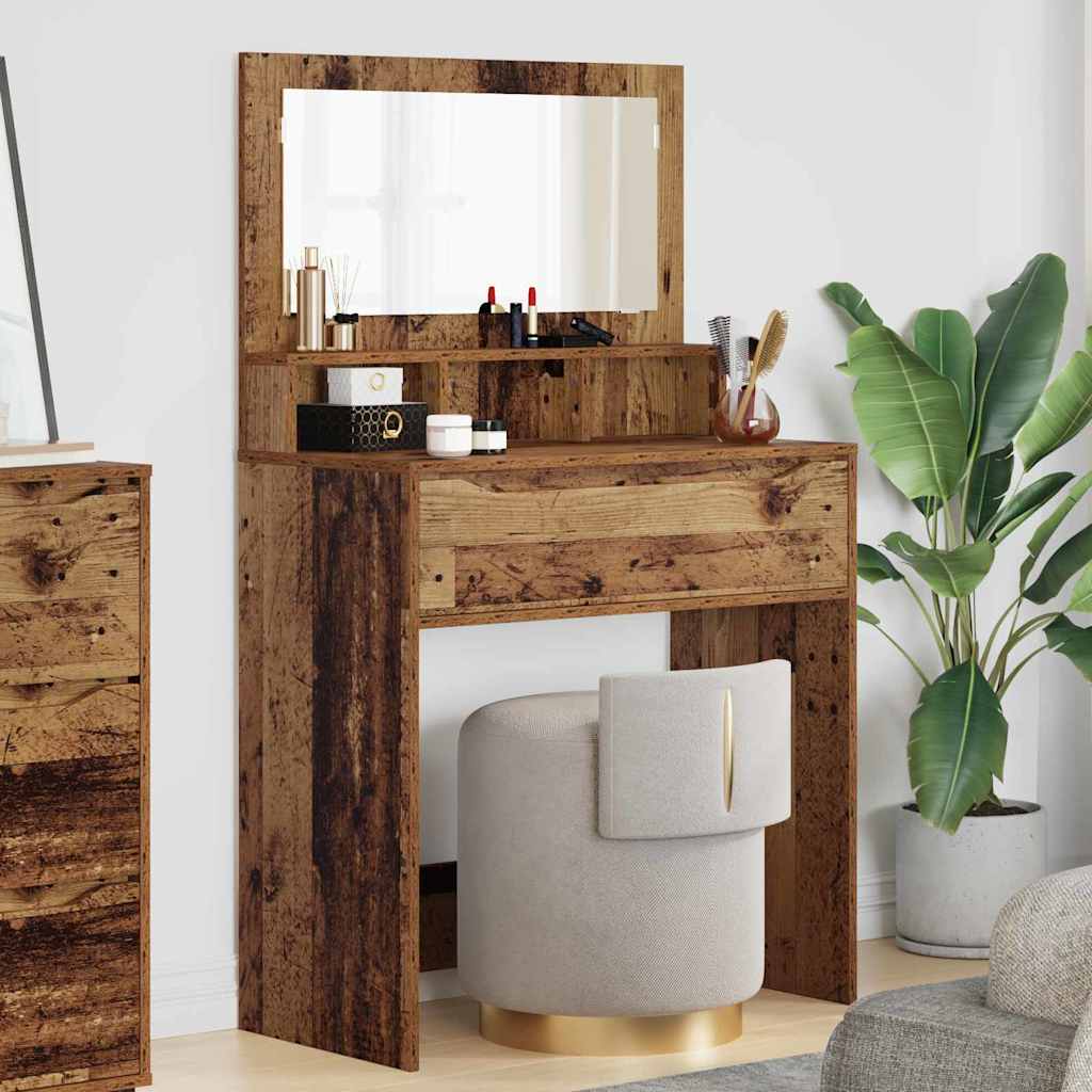Soverom sminkebord Gamle tre 80 x 39,6 x 135 cm Konstruert tre