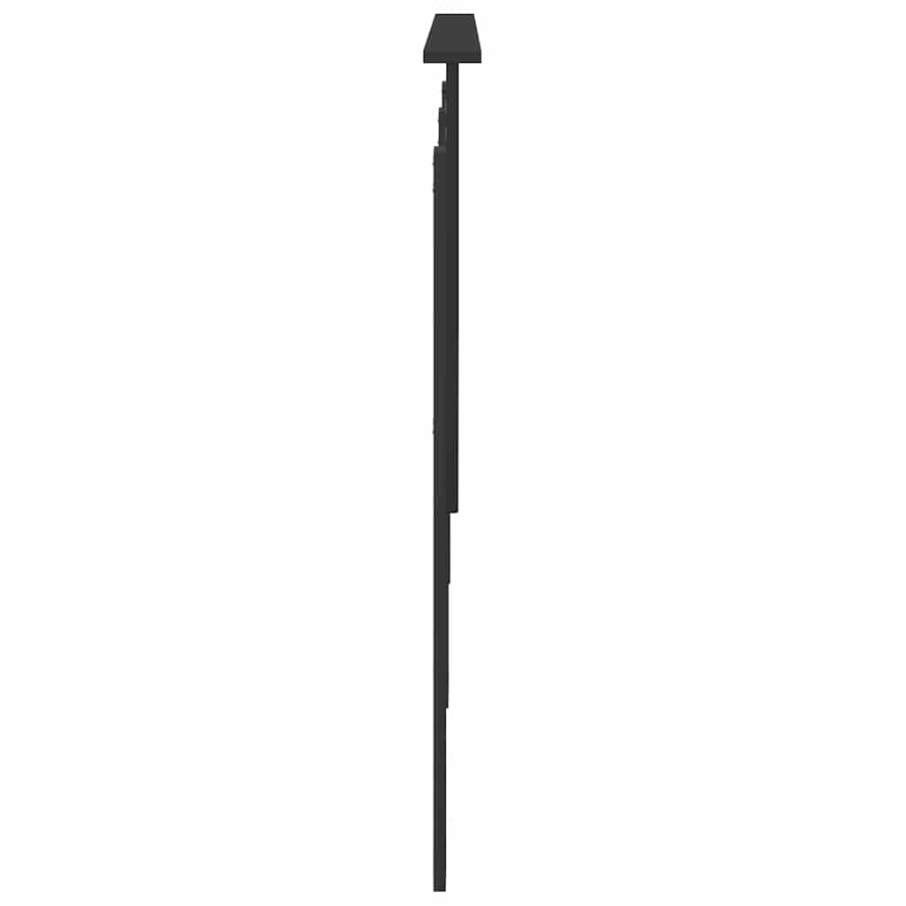Hodegavl med hodegjerde Svart Eik 180 cm Konstruert tre