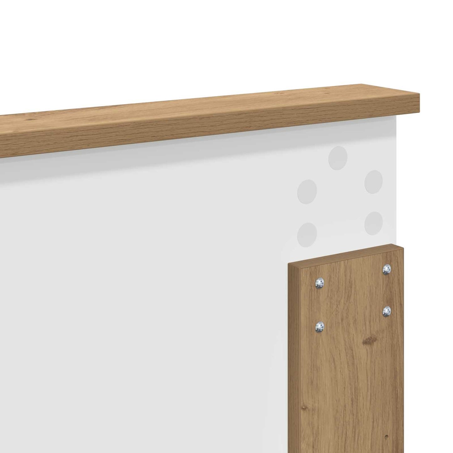 Hodegavl med hodegjerde Artisan Eik 160 cm Konstruert tre