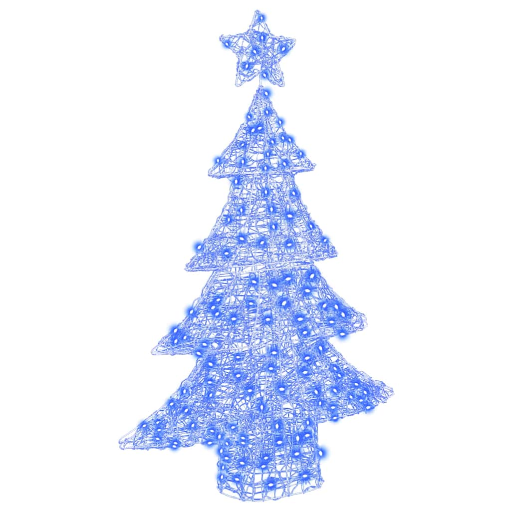 Juletre med 100 LED Blå 120 cm Akryl