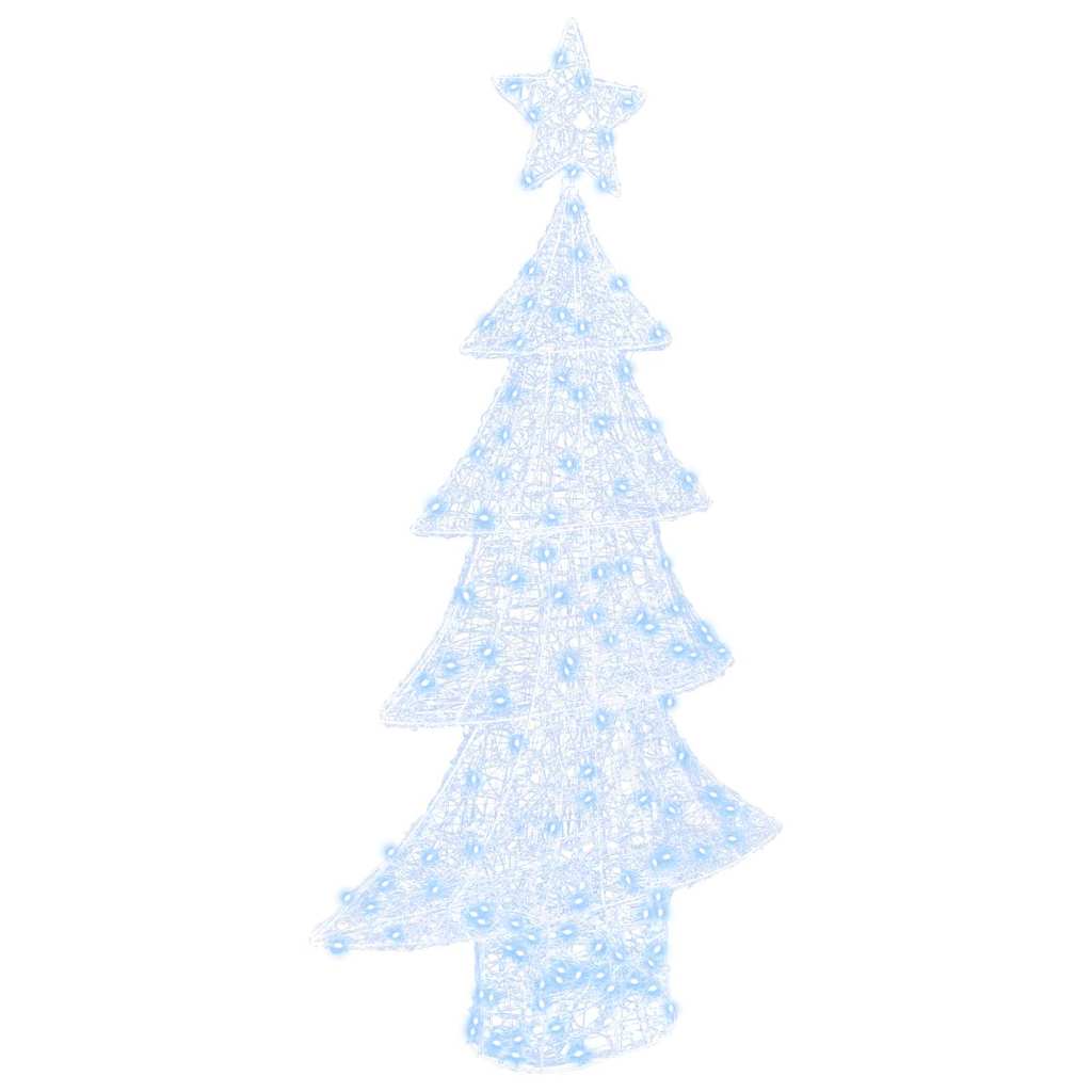 Juletre med 160 LED Kaldhvit 150 cm Akryl