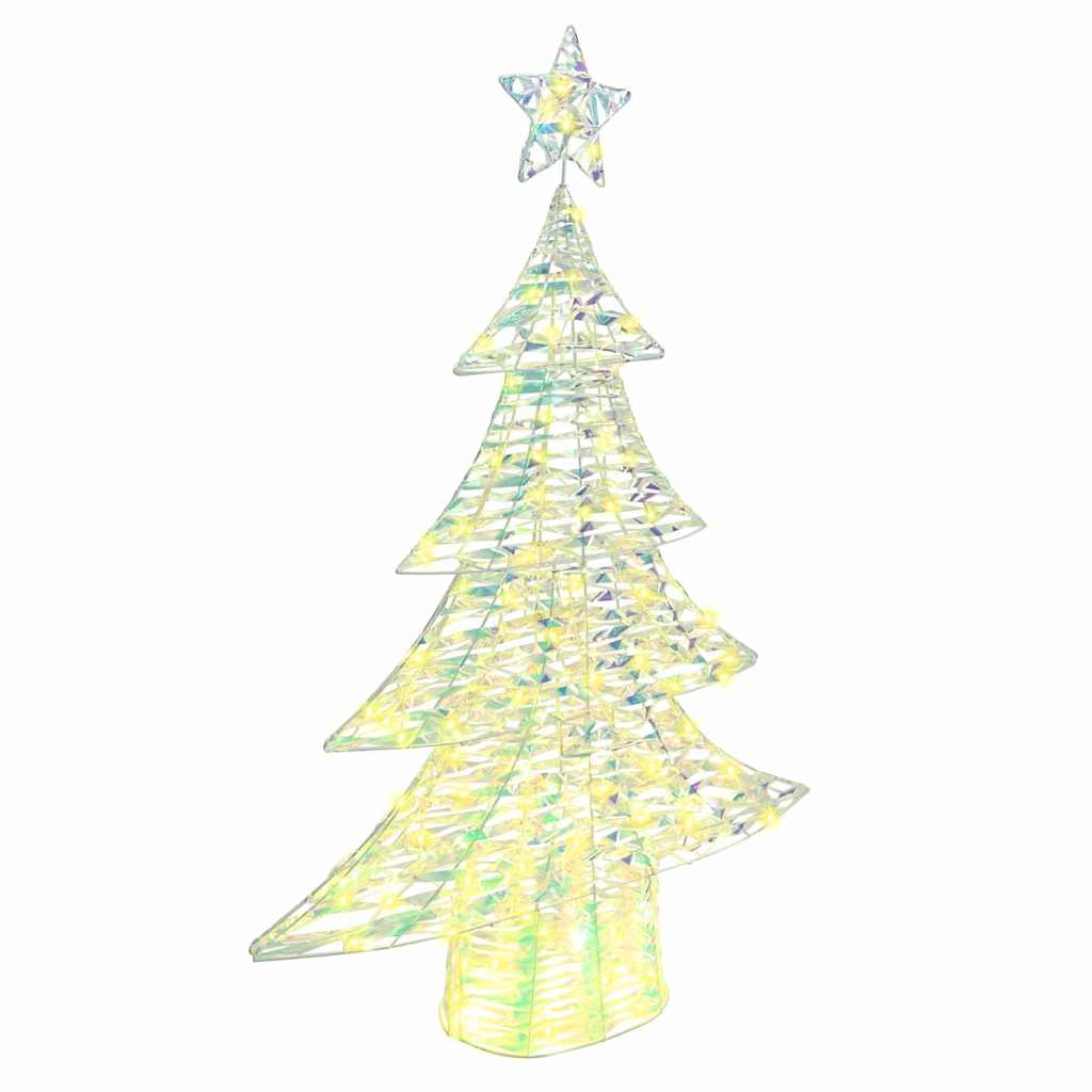 Juletre med 120 LED Varmhvit 120,5 cm PET