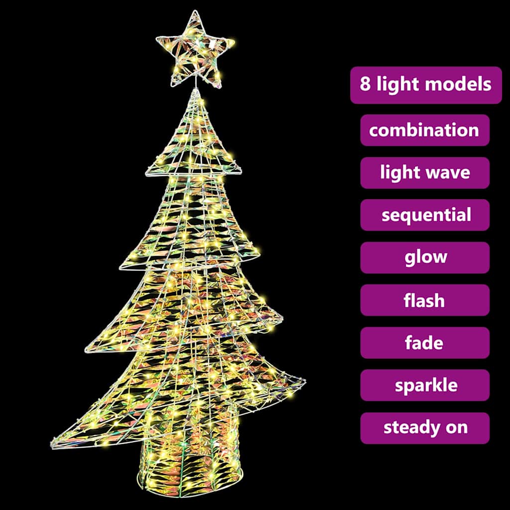 Juletre med 120 LED Varmhvit 120,5 cm PET