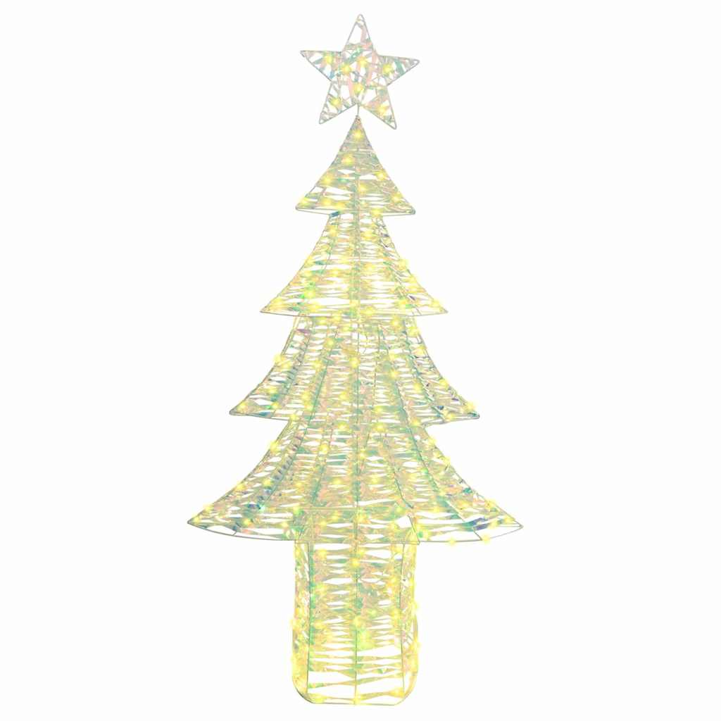 Juletre med 240 LED Varmhvit 181 cm PET