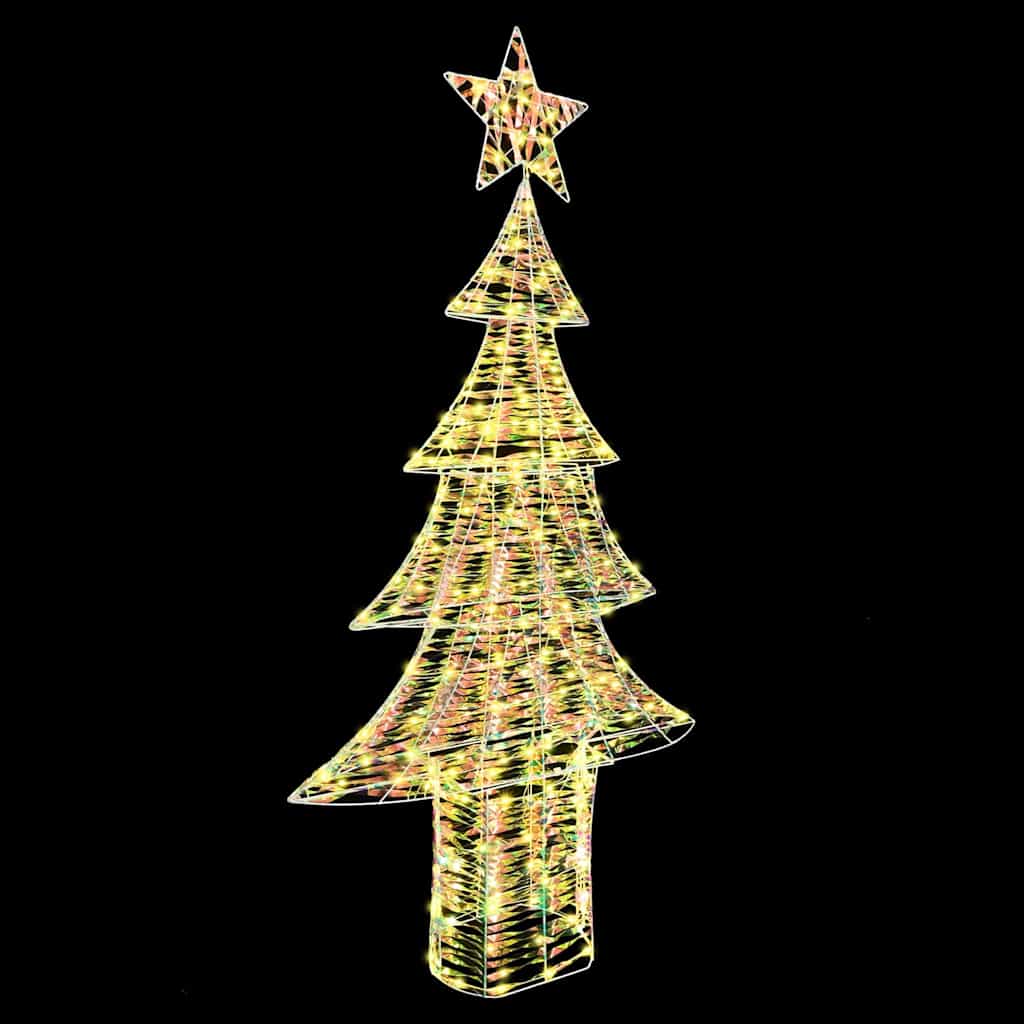 Juletre med 240 LED Varmhvit 181 cm PET