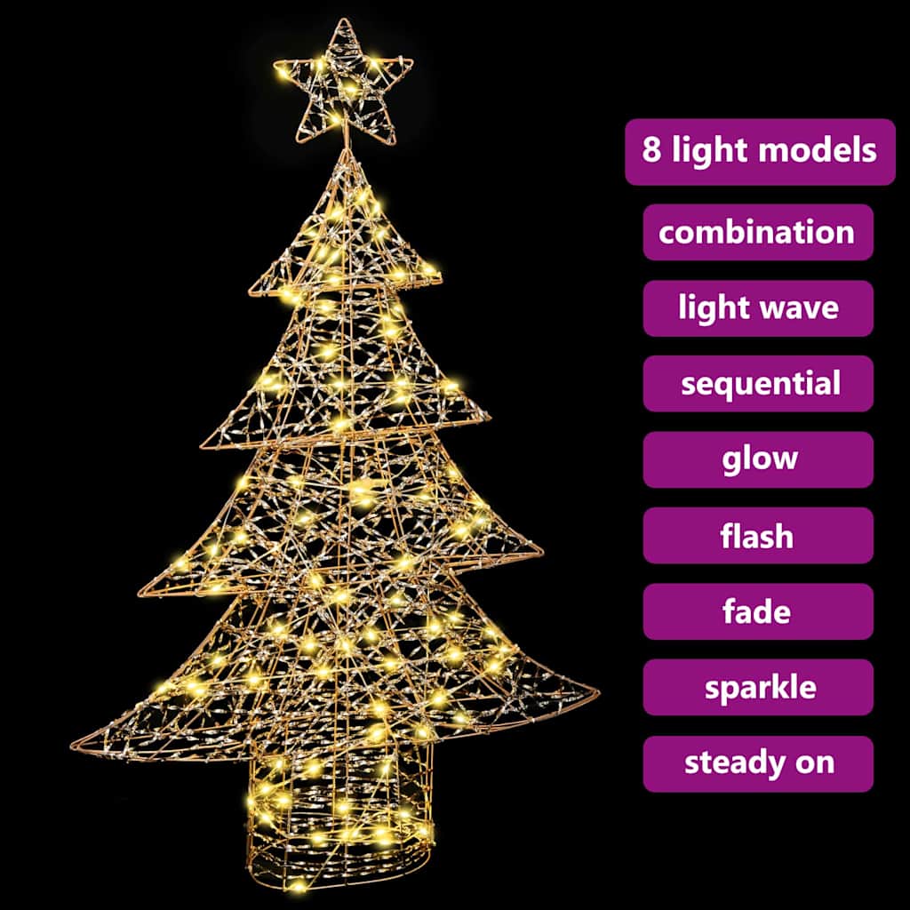 Juletre med 120 LED Varmhvit 120,5 cm PET