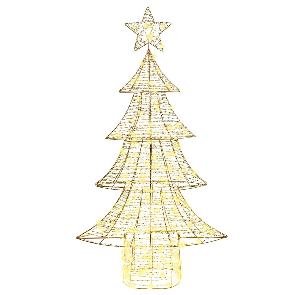 Juletre med 160 LED Varmhvit 151 cm PET
