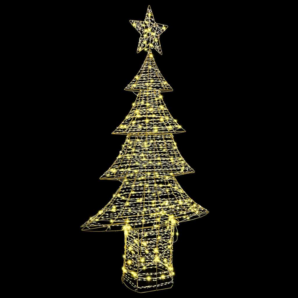 Juletre med 240 LED Varmhvit 181 cm PET