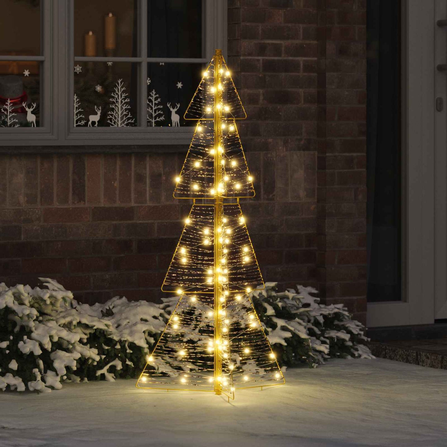 Juletre med 100 LED Varmhvit 120 cm PET
