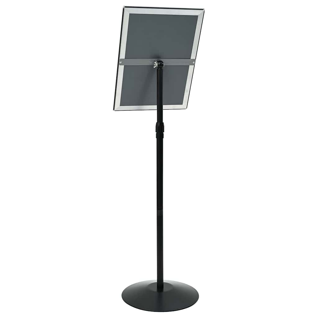 Pedestal plakatstativ sølv a3 PVC og stål