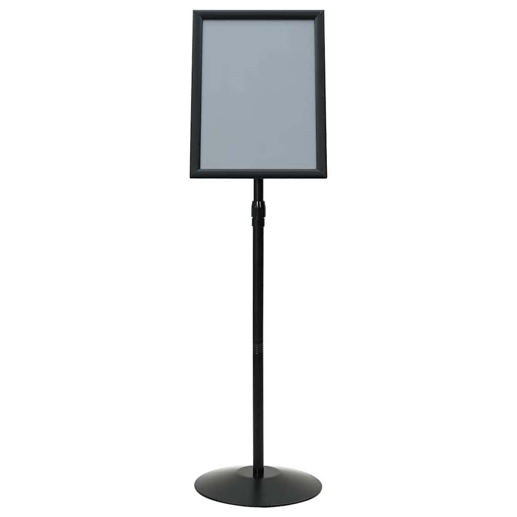 Pedestal plakatstativ sølv a3 PVC og stål