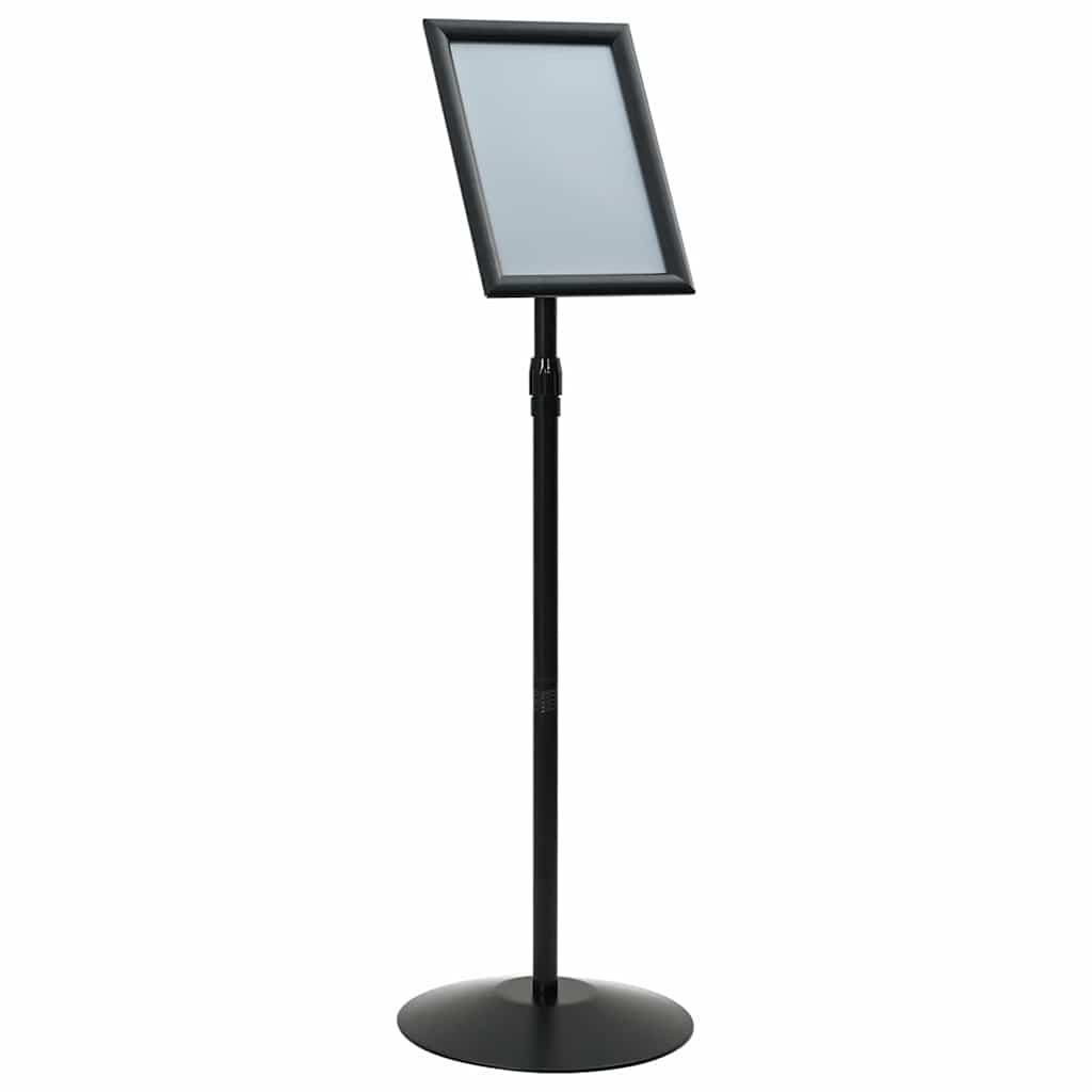 Pedestal plakatstativ sølv a4 PVC og stål