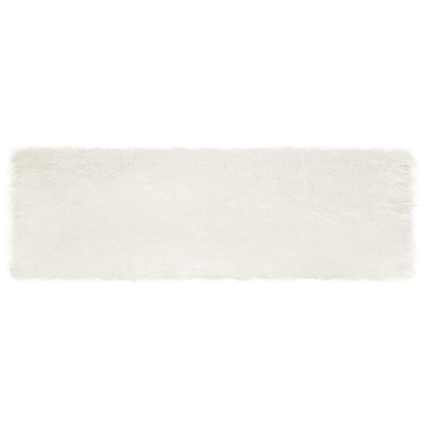 Fusk saueskinnteppe TAFALLA Hvit 80 x 250 cm Polyester