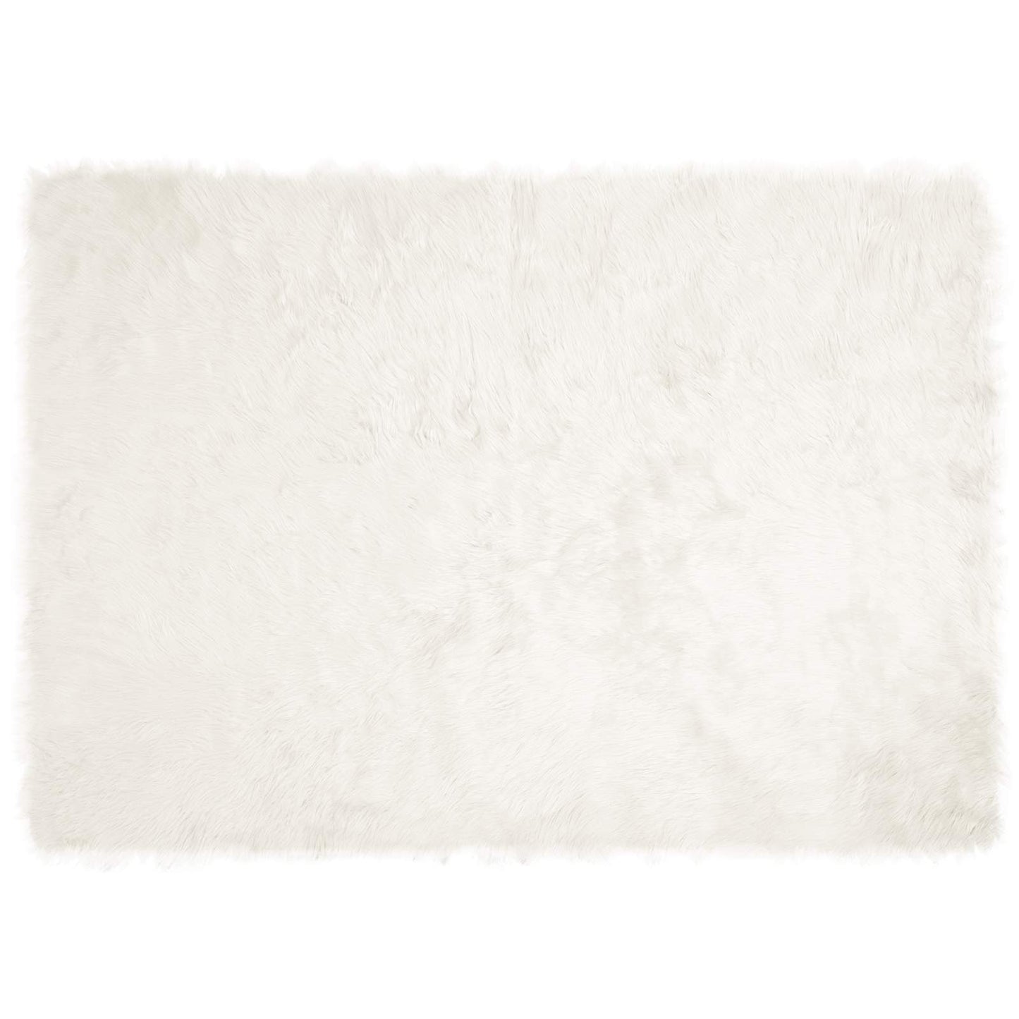 Fusk saueskinnteppe TAFALLA Hvit 140 x 200 cm Polyester