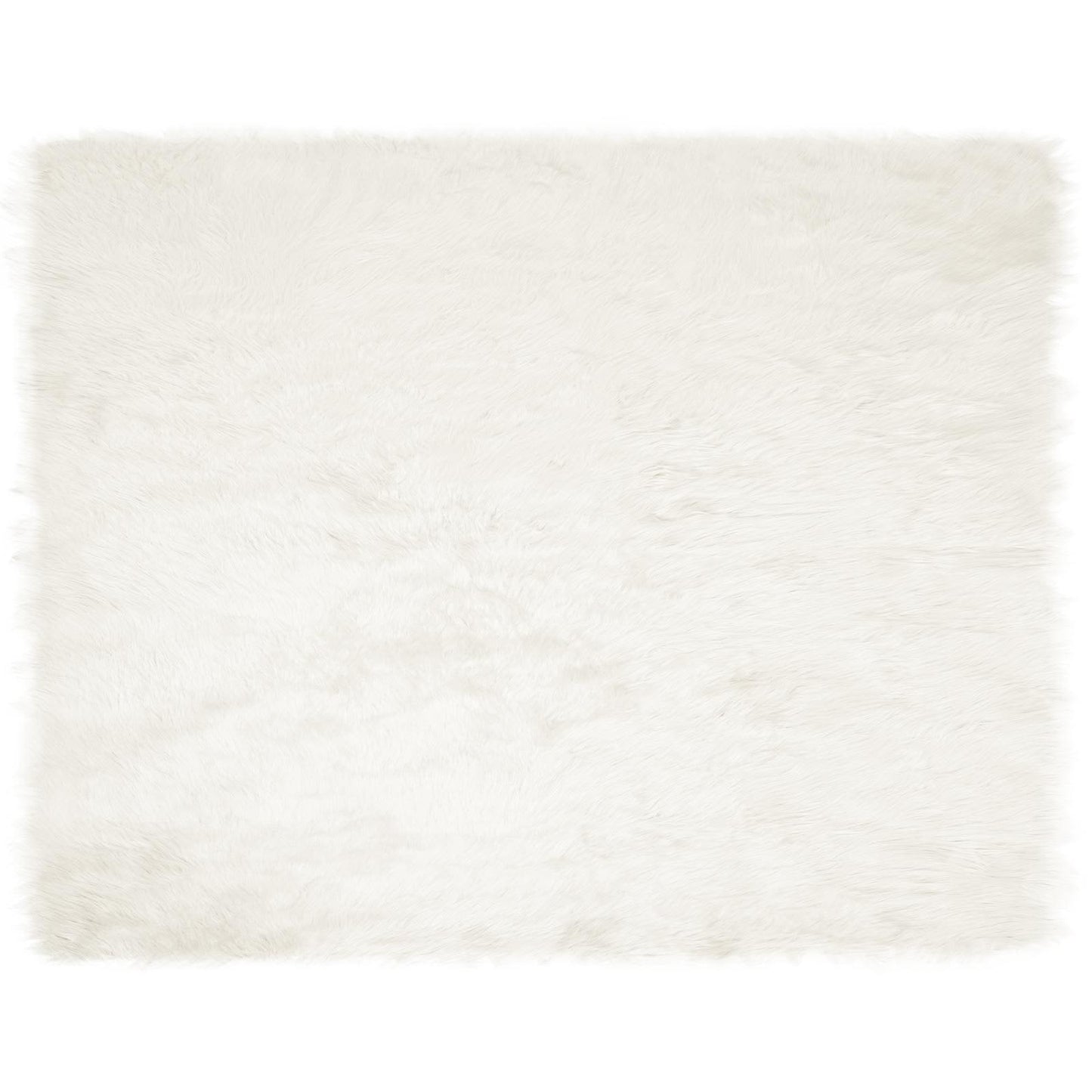 Fusk saueskinnteppe TAFALLA Hvit 200 x 280 cm Polyester